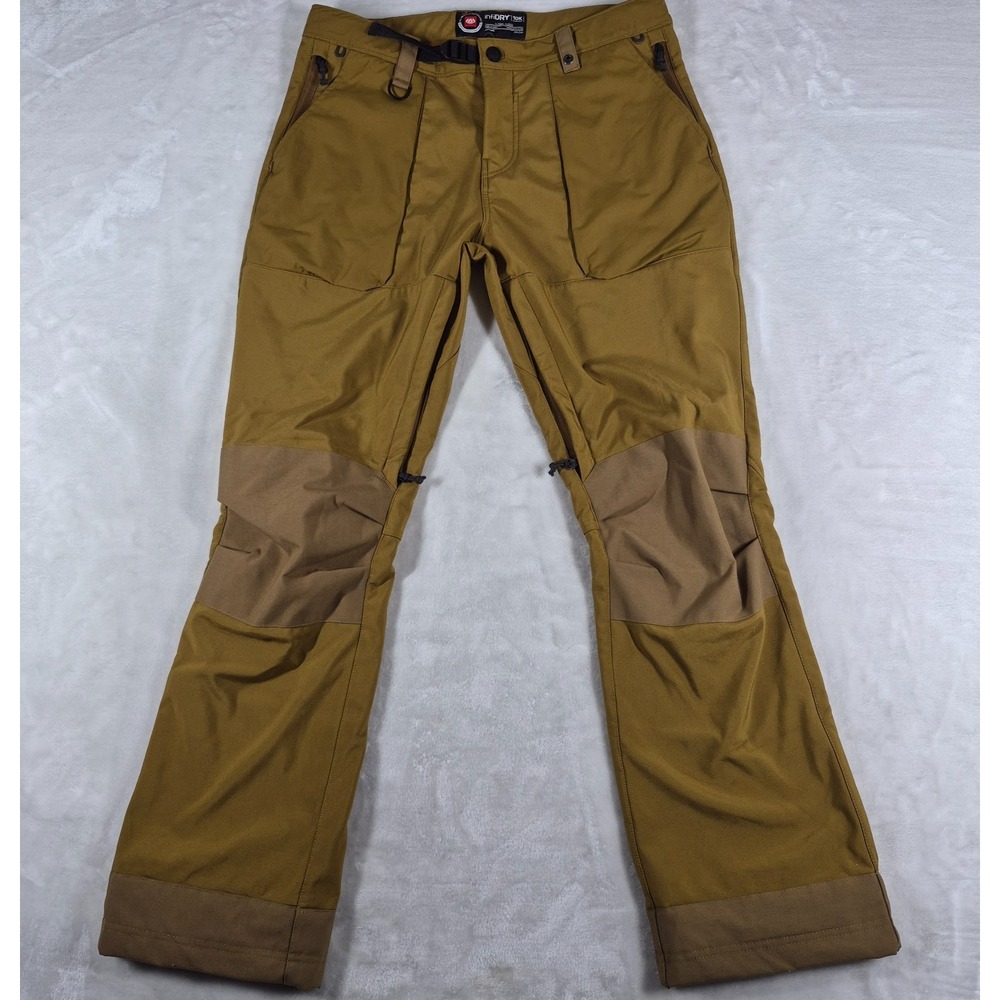686 Men's Two-Tone Mustard and Brown Cargo Snow Pants